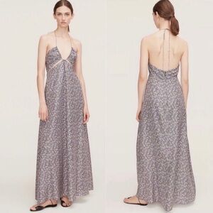 Purple Floral Maxi Dress